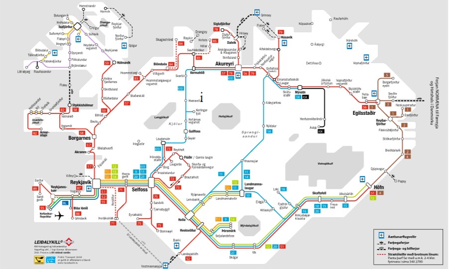 Public Transport Reykjavik Map Transport Informations Lane   Publictransport Is 