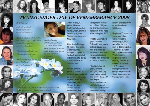 Transgender Day of Rememberance